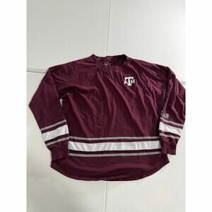 Texas A&M Women’s Long Sleeve Shirt Size Medium Red and White